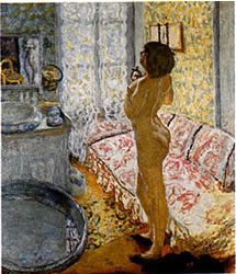 ボナール「逆光の裸婦」1908年
