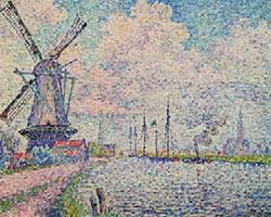 シニャック,オーヴェルシーの運河,1906年