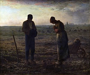 ミレー,晩鐘,1858-59年