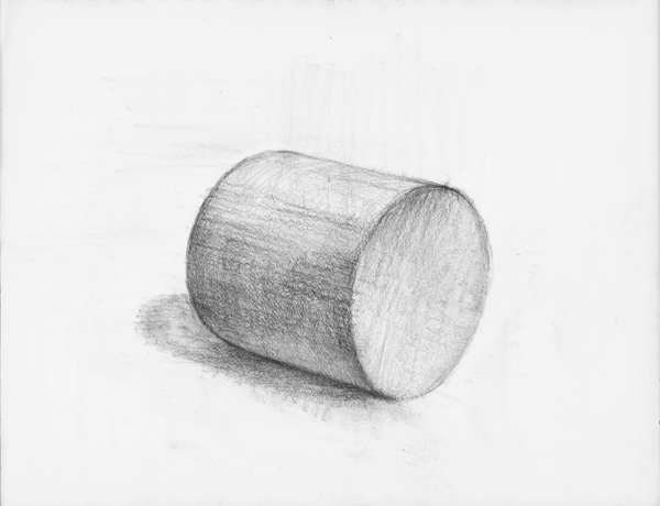 円柱-鉛筆デッサン描き方・制作過程2