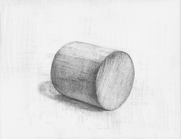 円柱-鉛筆デッサン描き方・制作過程3