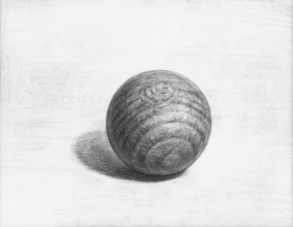 球体-鉛筆デッサン描き方・制作過程6