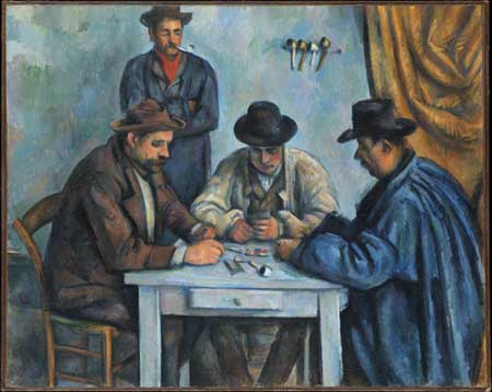 ポール・セザンヌ『カード遊びをする人々』1890-92年