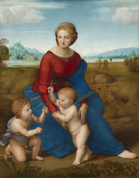 ラファエロ・サンツィオ『草原のマドンナ』1506年頃