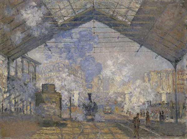 クロード・モネ『サン＝ラザール駅』1877年