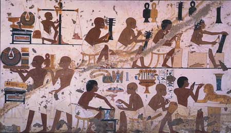 古代エジプト絵画『エジプトの農民』