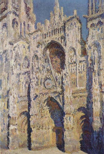 ルーアン大聖堂 扉口、太陽 1892-1893