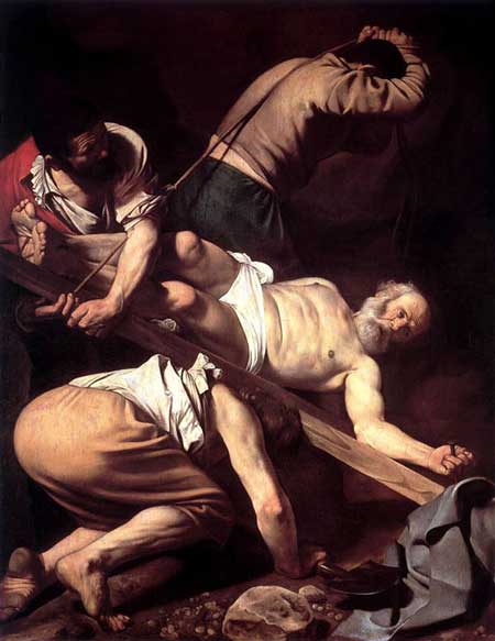 カラヴァッジオ作『聖ペテロの磔刑』